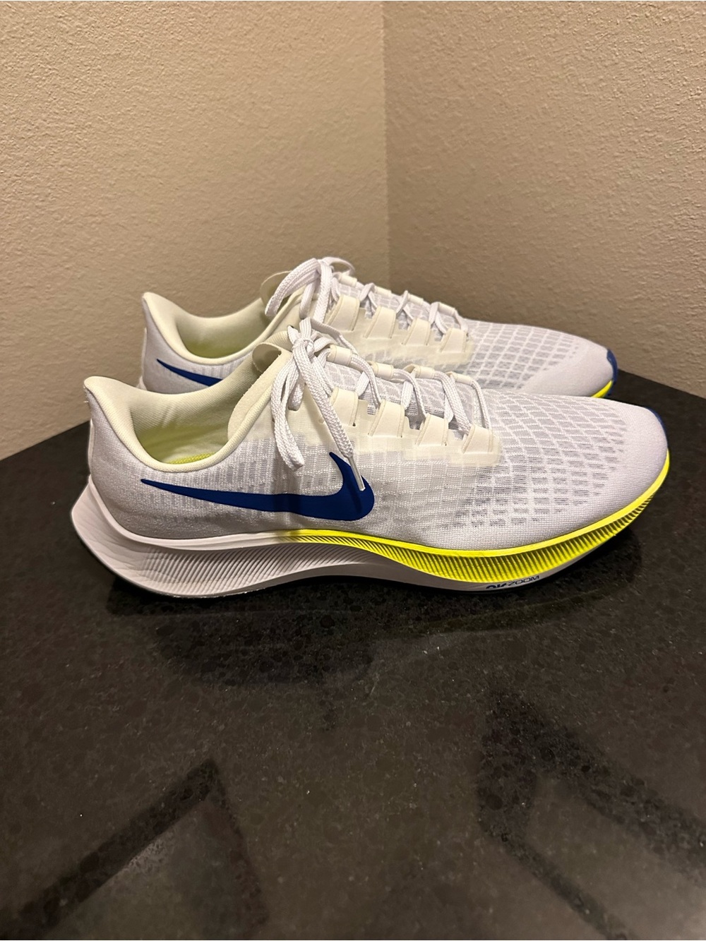 Nike Air Zoom Pegasus 37 Men’s Size 14 
White Racer Blue